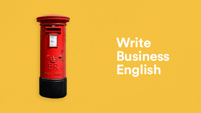 Write Business English